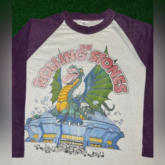 Vintage RARE Rolling Stones 1981 Sold Out World Tour T Shirt - Picture 2 of 9